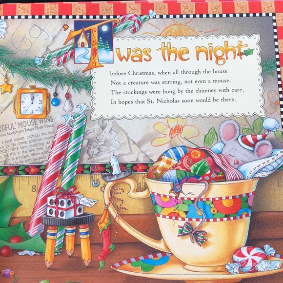 The Night Before Christmas By Clement C. Moore illustrated By Mary Engelbreit - Picture 4 of 7